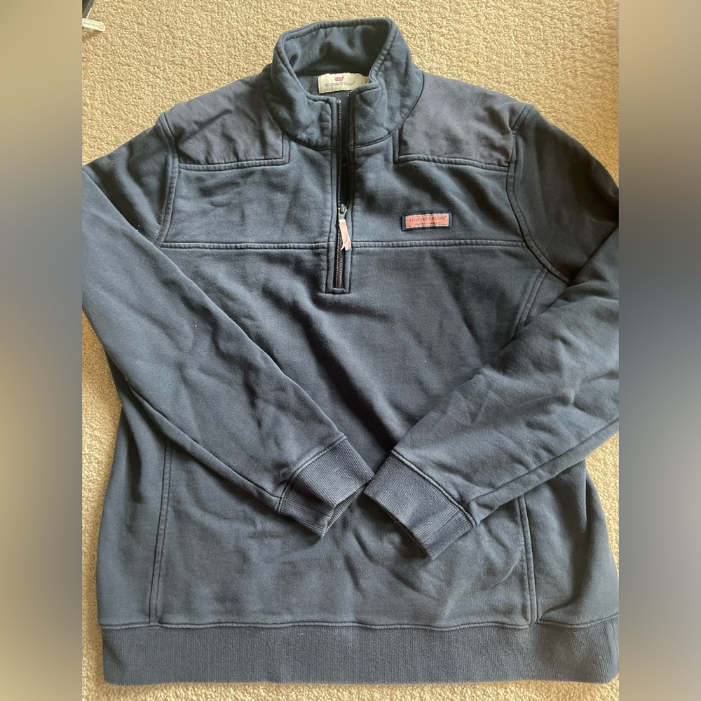 Women’s large navel blue quarter zip